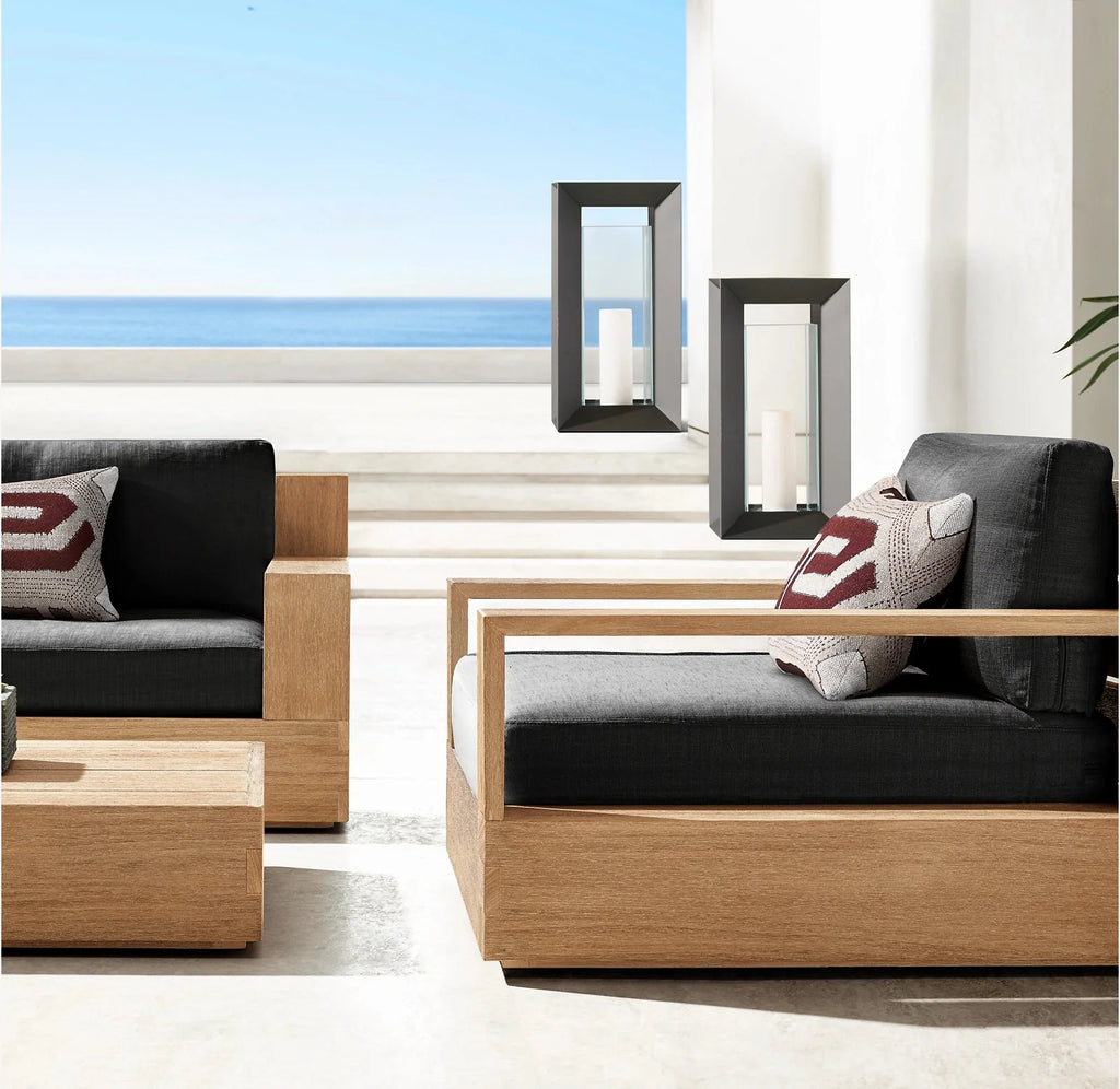 Palmetto Collection- Outdoor Coastal Teak Sofa Set - Sunzout Outdoor Spaces LLC