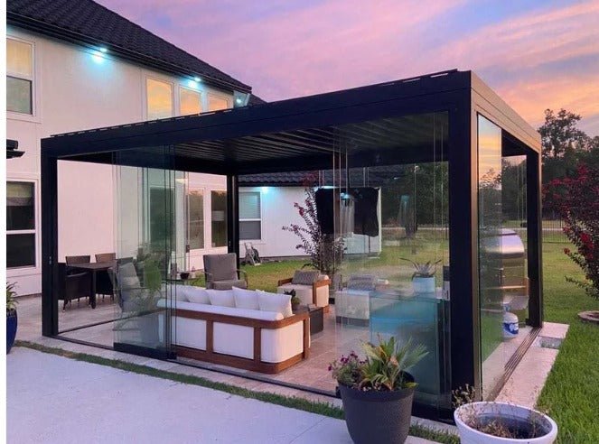Elevate Your Outdoor Living Experience with the Aluminum Pergola Roof Kits Patio Cover Gazebo - Home360 Supply & Design