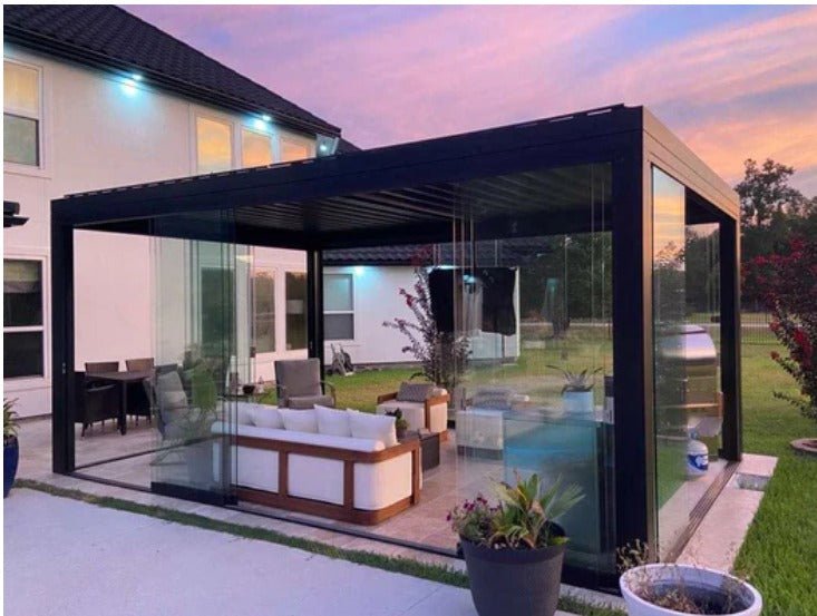 Transform Your Outdoor Space with Sunzout Motorized Pergolas and Screens - Home360 Supply & Design