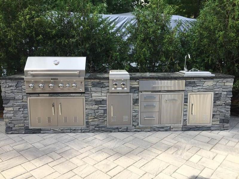 Stone Outdoor Kitchens - Home360 Supply & Design