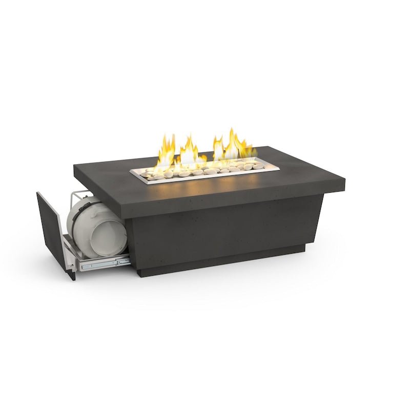 American Fyre Designs Contempo LP Select 52 - Inch Rectangular Propane Gas Fire Table - Black... - American Fyre Designs