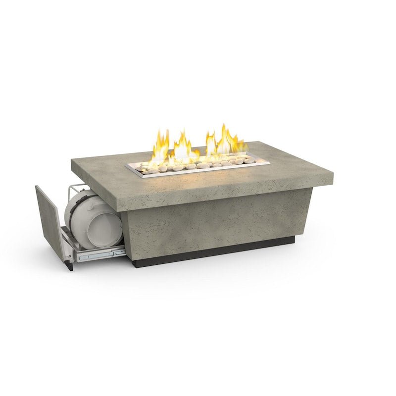 American Fyre Designs Contempo LP Select 52 - Inch Rectangular Propane Gas Fire Table - Light... - American Fyre Designs