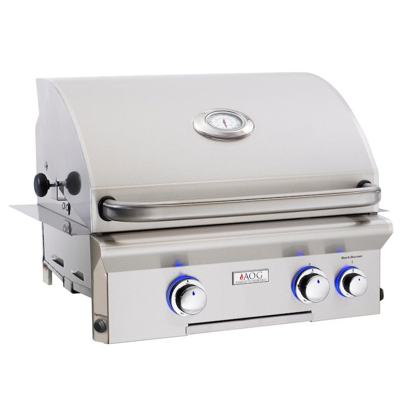 American Outdoor Grill L - Series 24 - Inch 2 - Burner Built - In Natural Gas Grill With Rotisserie... - AOG