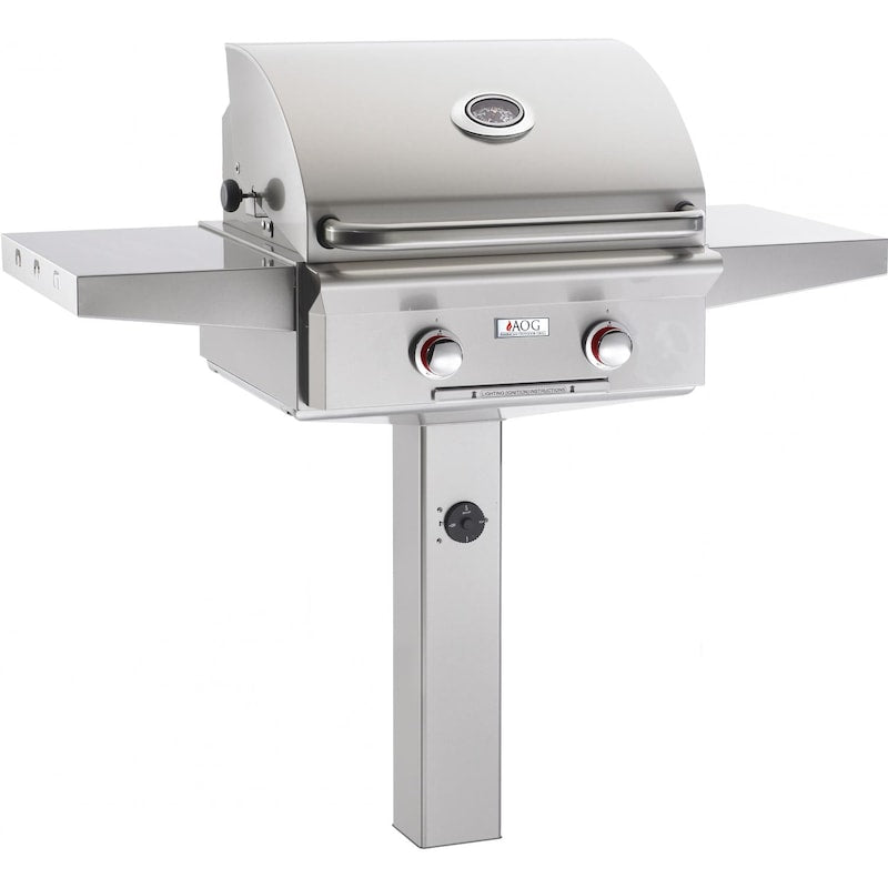 American Outdoor Grill T - Series 24 - Inch 2 - Burner Natural Gas Grill On In - Ground Post - 24N... - AOG