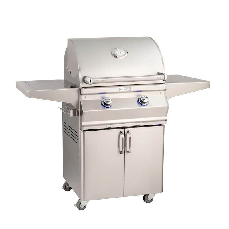 Fire Magic Aurora A430S 24 - Inch Propane Gas Grill With Side Burner And Analog Thermometer - ... - Fire Magic