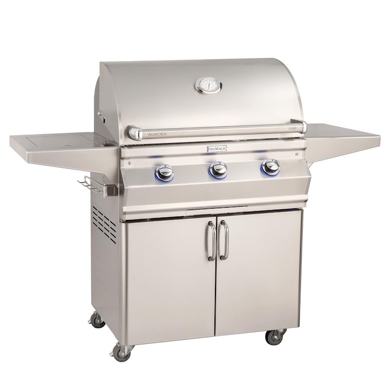 Fire Magic Aurora A540S 30 - Inch Propane Gas Grill With Side Burner And Analog Thermometer - ... - Fire Magic