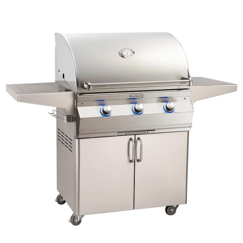 Fire Magic Aurora A660S 30 - Inch Propane Gas Grill With Side Burner And Analog Thermometer - ... - Fire Magic