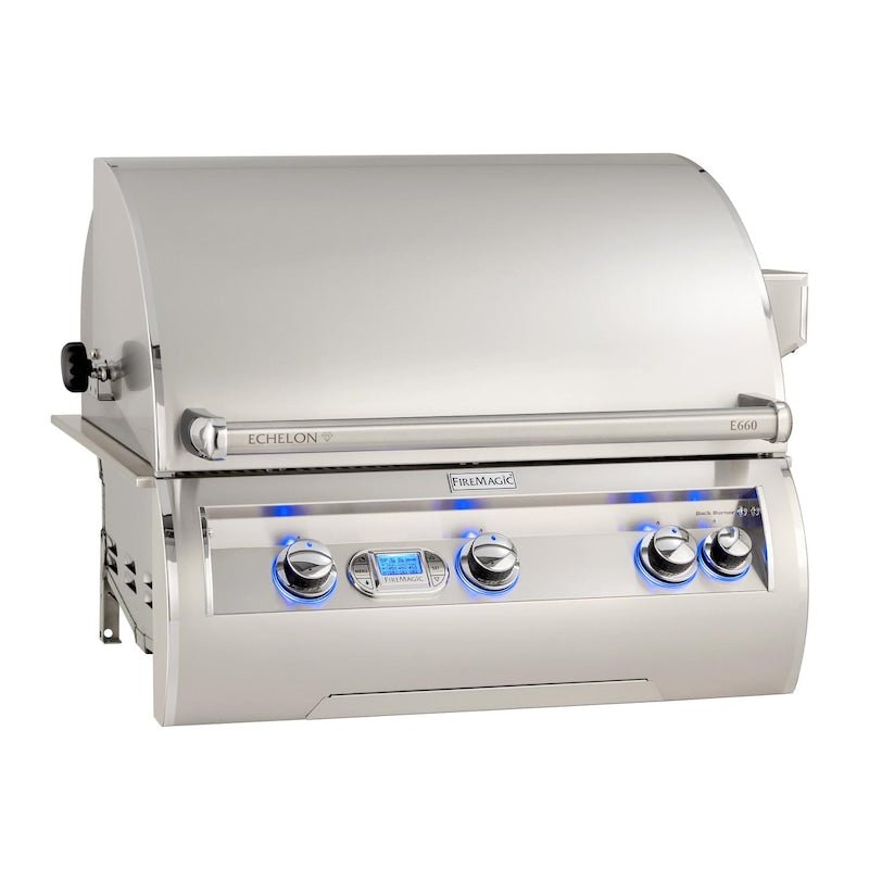 Fire Magic Echelon Diamond E660I 30 - Inch Built - In Natural Gas Grill W/ One Infrared Burner,... - Fire Magic