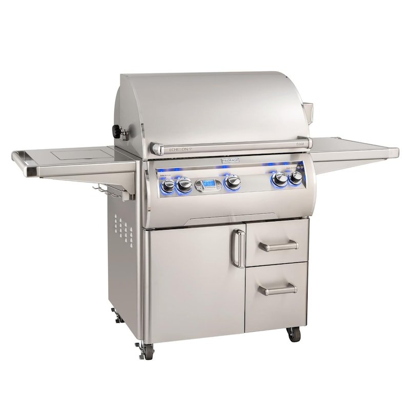 Fire Magic Echelon Diamond E660S 30 - Inch Propane Gas Grill W/ Side Burner, Rotisserie, & Digital... - Fire Magic