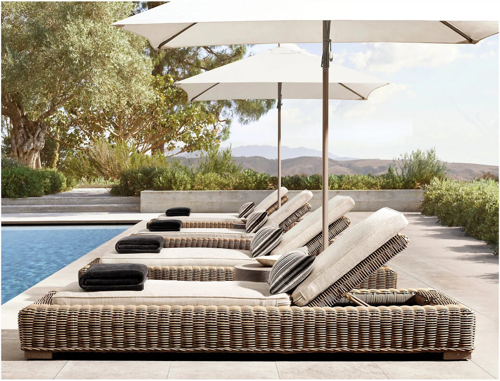 Miami Collection- Outdoor All-Weather Wicker Sun Lounger - Sunzout Outdoor Spaces LLC