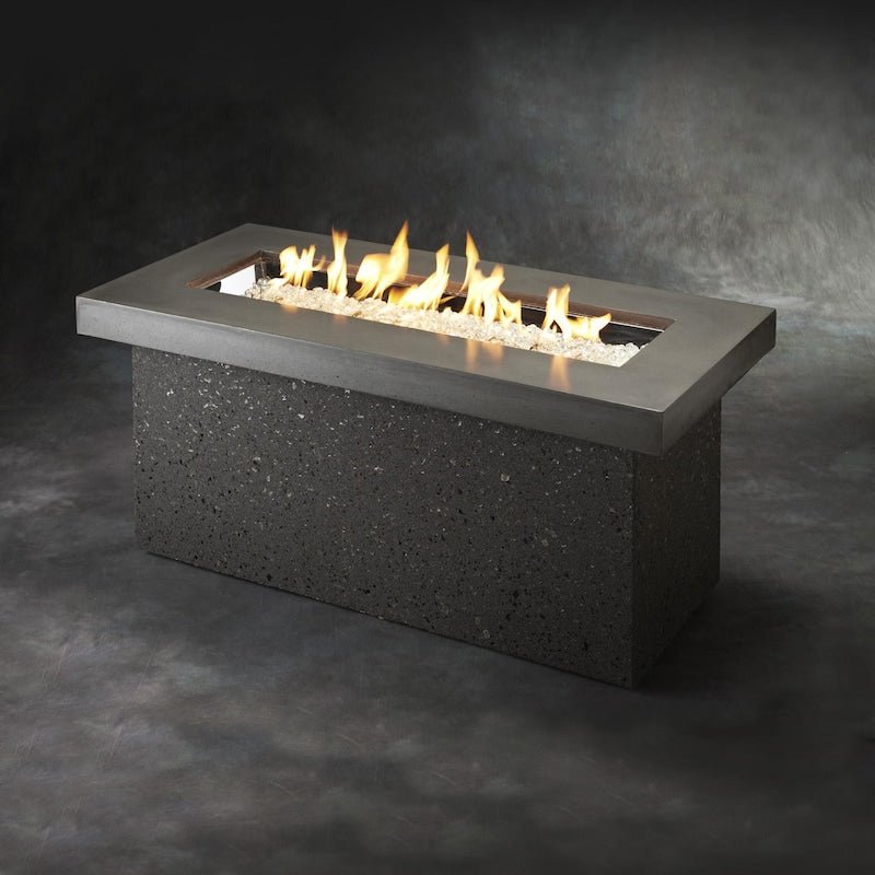 The Outdoor GreatRoom Company Key Largo 54 - Inch Linear Natural Gas Fire Pit Table with 42 - Inch... - The Outdoor GreatRoom Company