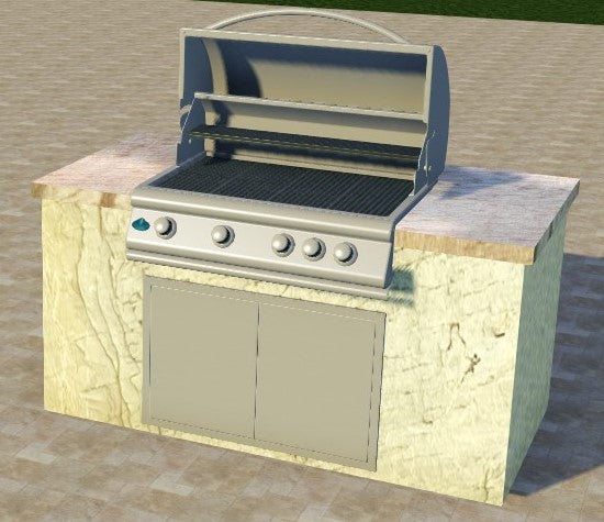 Slate-Lite Outdoor Kitchens Exclusively by Home360- Designer Brendan Hall Any size or Configuration. Ready to Assemble Shipped Nationwide