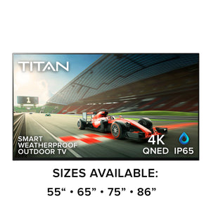 Open image in slideshow, Titan Full Sun QNED Mini-LED 120Hz Smart Outdoor TV (GL-Q83)
