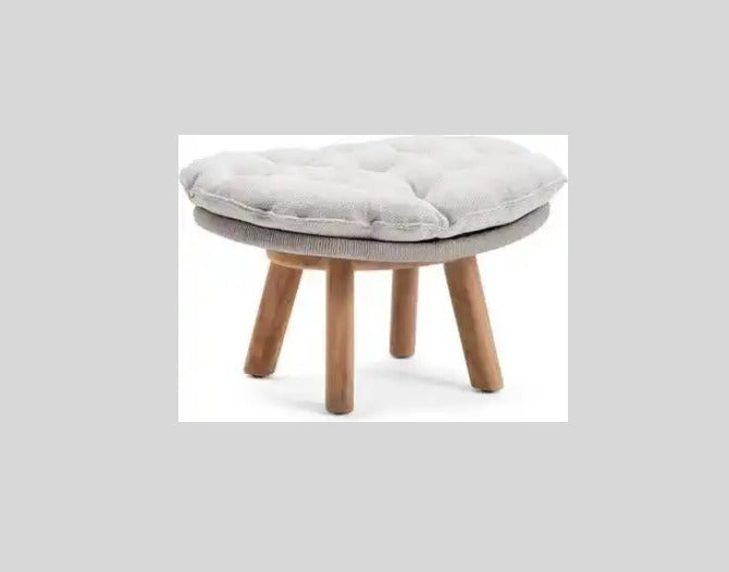 Outdoor Round Plush Day Bed With Ottoman