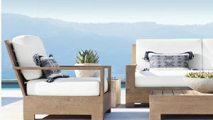 Open image in slideshow, Outdoor Premium Teak Sofa Set- Ana Maria Collection
